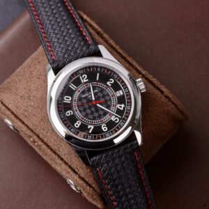 Patek Philippe Watch Calatrava 6007G Leather Strap 40mm