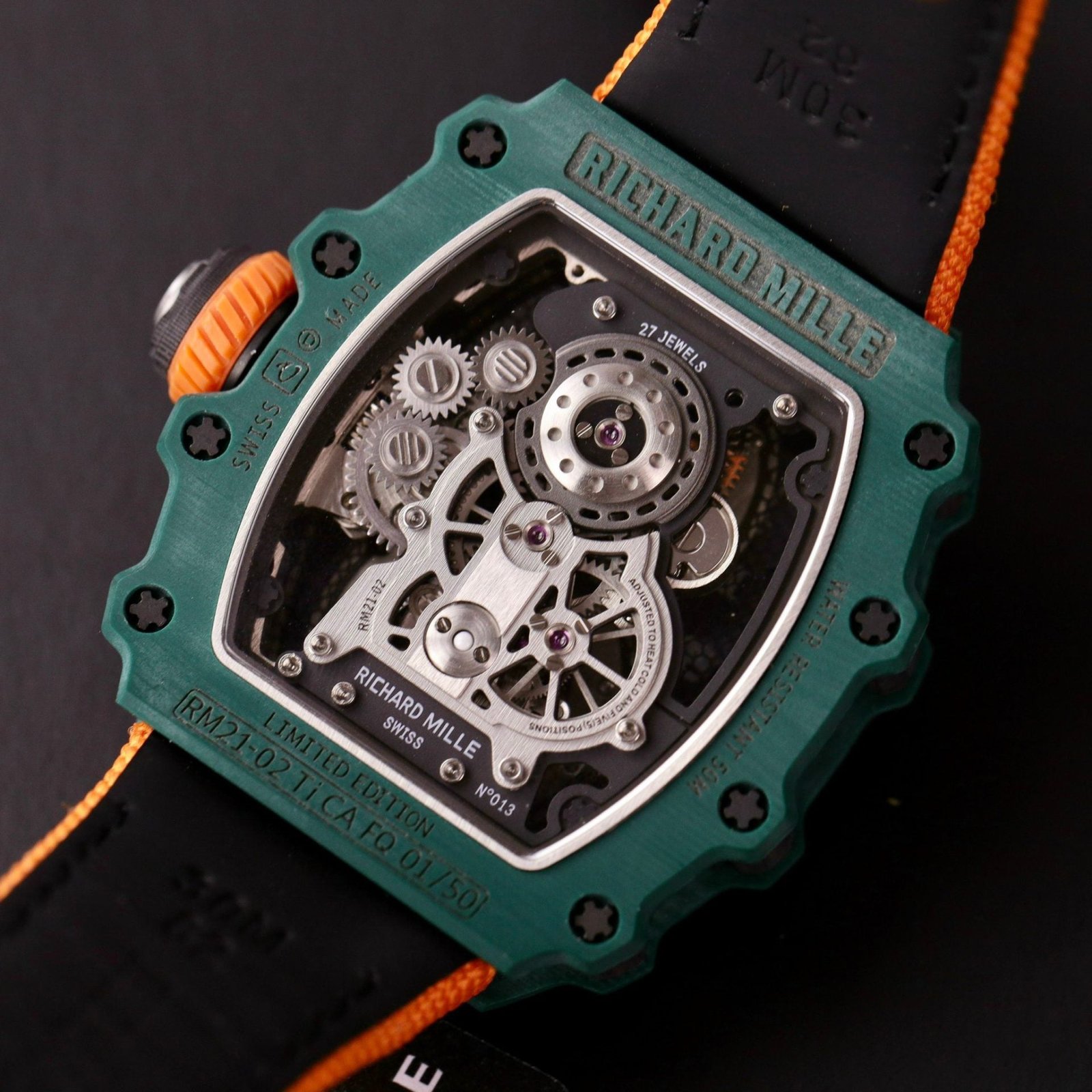 Richard Mille Watch RM21-01 Tourbillon Carbon 43mm - Image 8