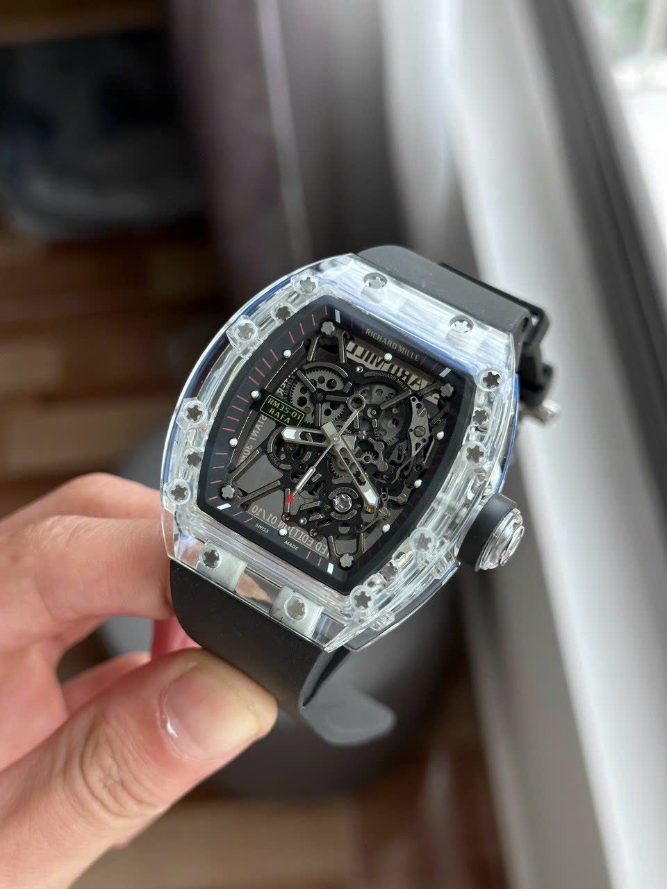 Richard Mille RM35-01 Rafa Watch Rubber Strap 44mm - Image 2