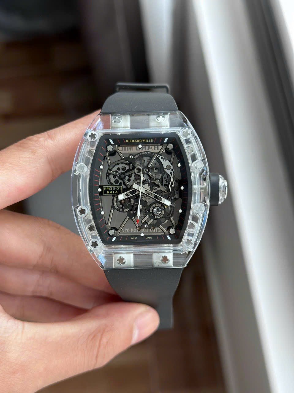 Richard Mille RM35-01 Rafa Watch Rubber Strap 44mm