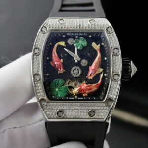Richard Mille  Watch Rubber Strap Black 42mm