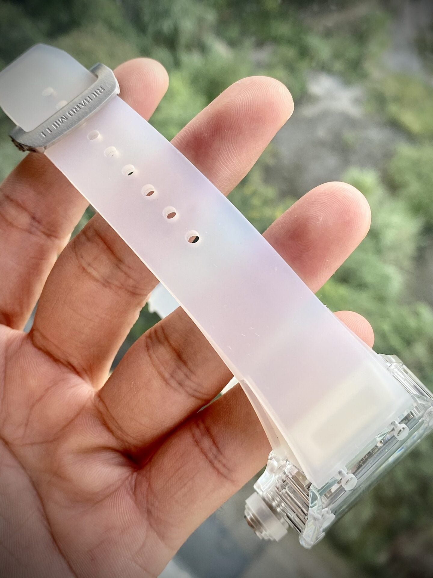 Richard Mille Watch RM12-01 Tourbillon Sapphire Rubber Strap 44mm - Image 8