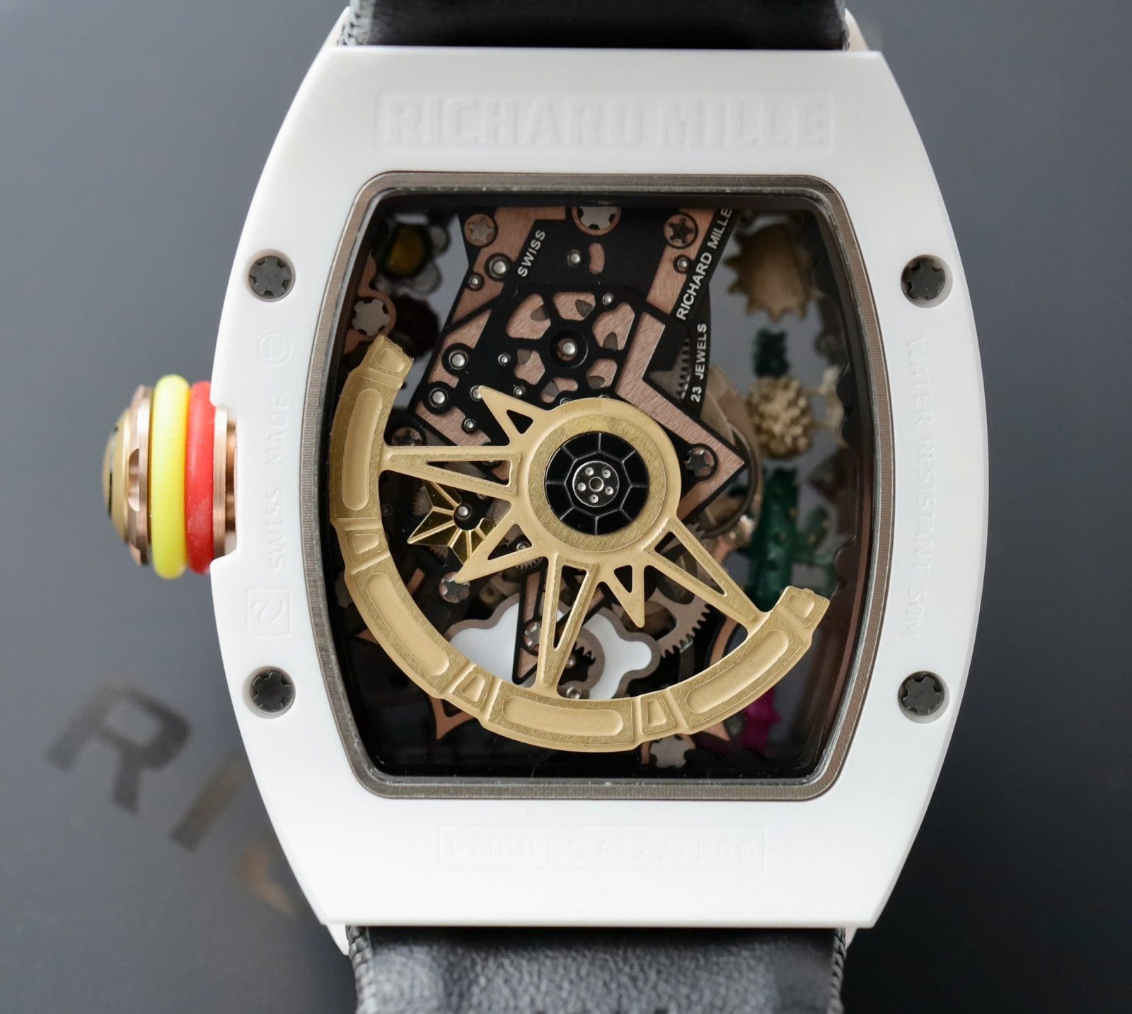 Richard Mille Watch RM88 Smiley Fabic Nato Gray 42mm - Image 8