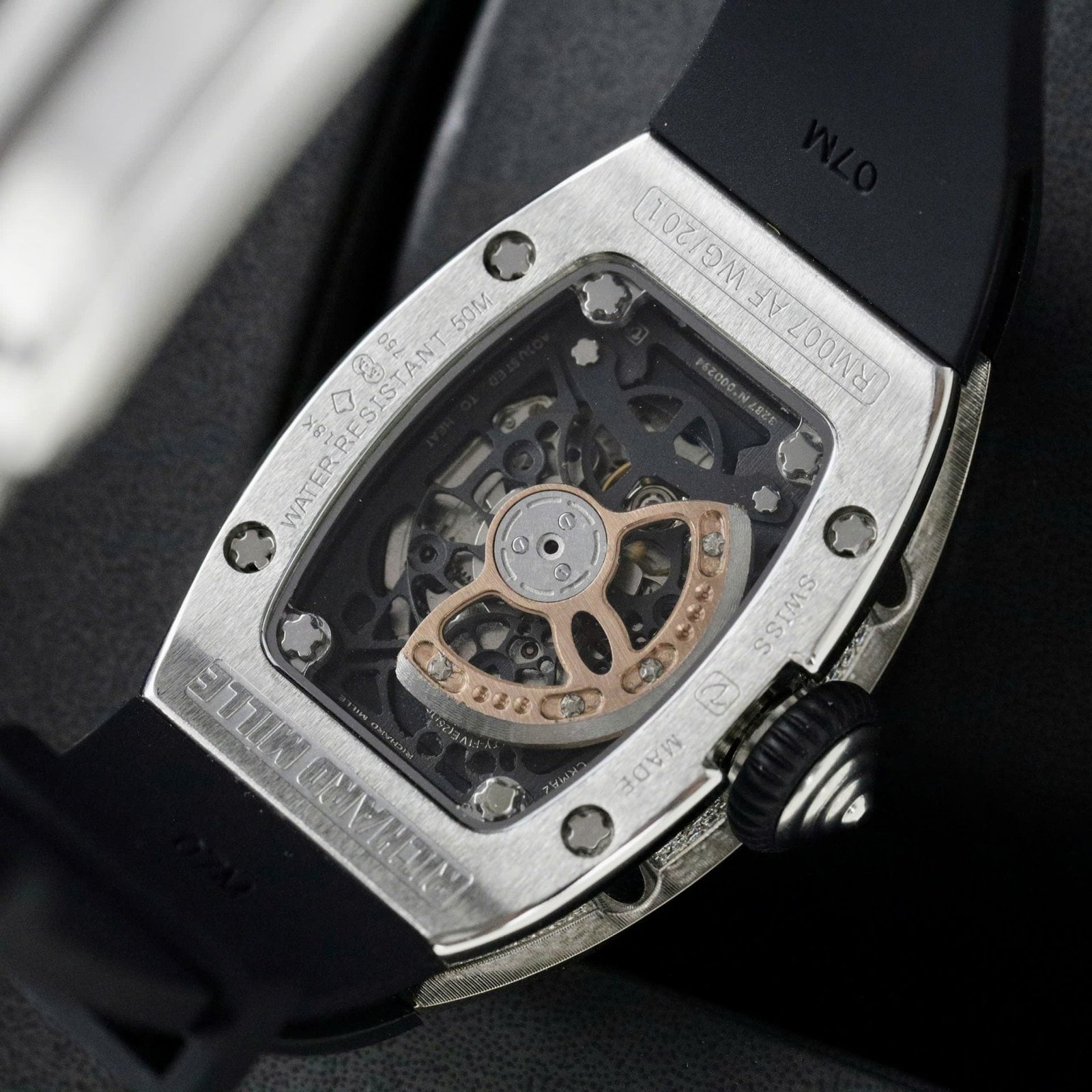 Richard Mille RM007 Watch Moissanite Diamonds 36mm - Image 9