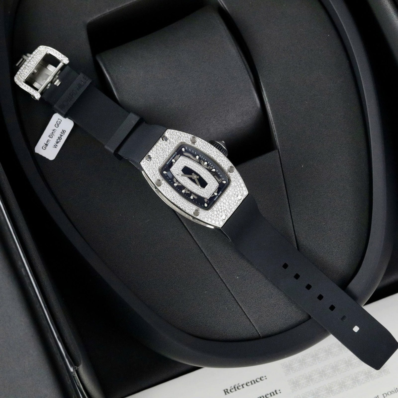 Richard Mille RM007 Watch Moissanite Diamonds 36mm