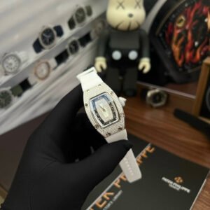 Richard Mille Watch RM007 Mother Of Pearl Dial Rubber Strap 36mm