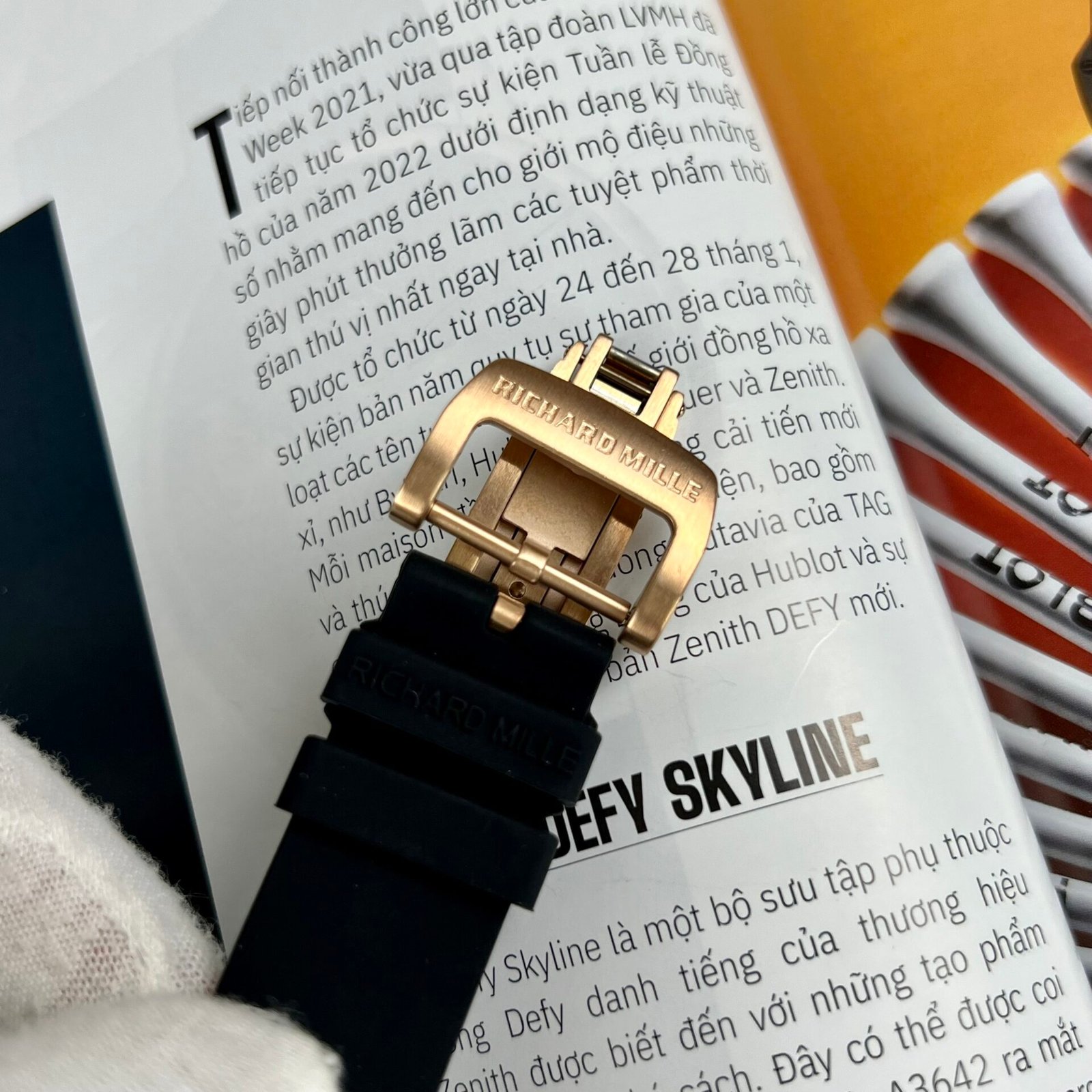 Richard Mille RM007 Watch Rose Gold With Full Stone 36mm - Image 6