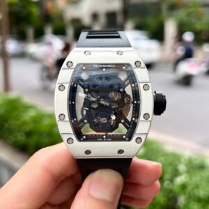 Richard Mille Watch RM052 Tourbillon Skull Carbon Rubber Strap 43mm