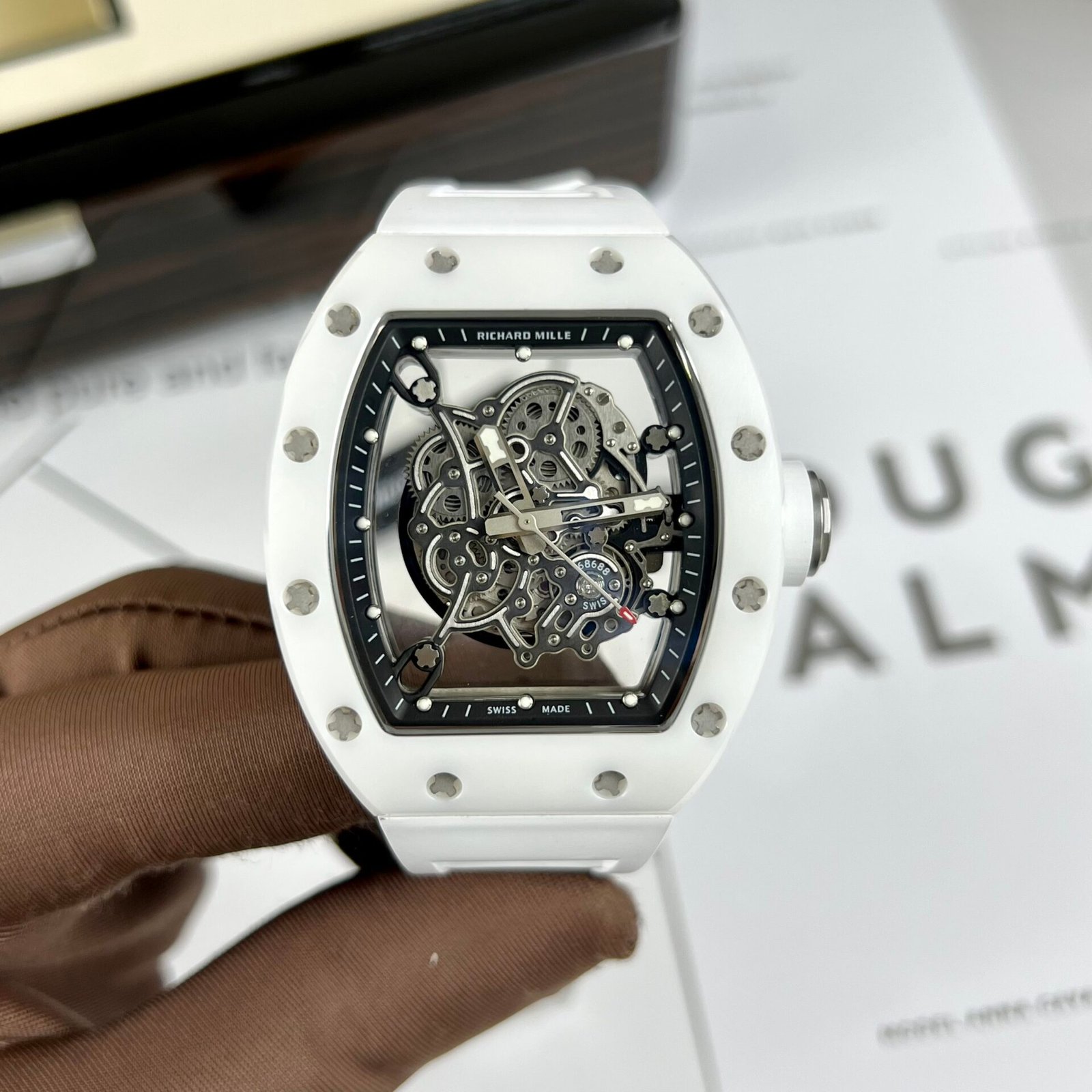 Richard Mille RM055 White Watch 45mm