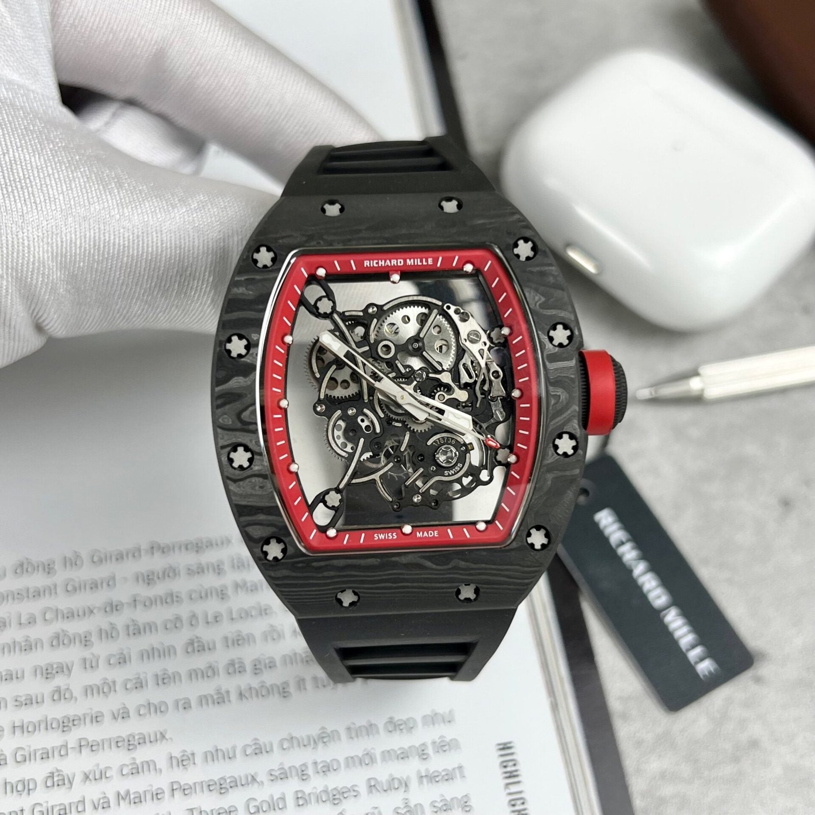 Richard Mille RM055 Watch Black 45mm - Image 2