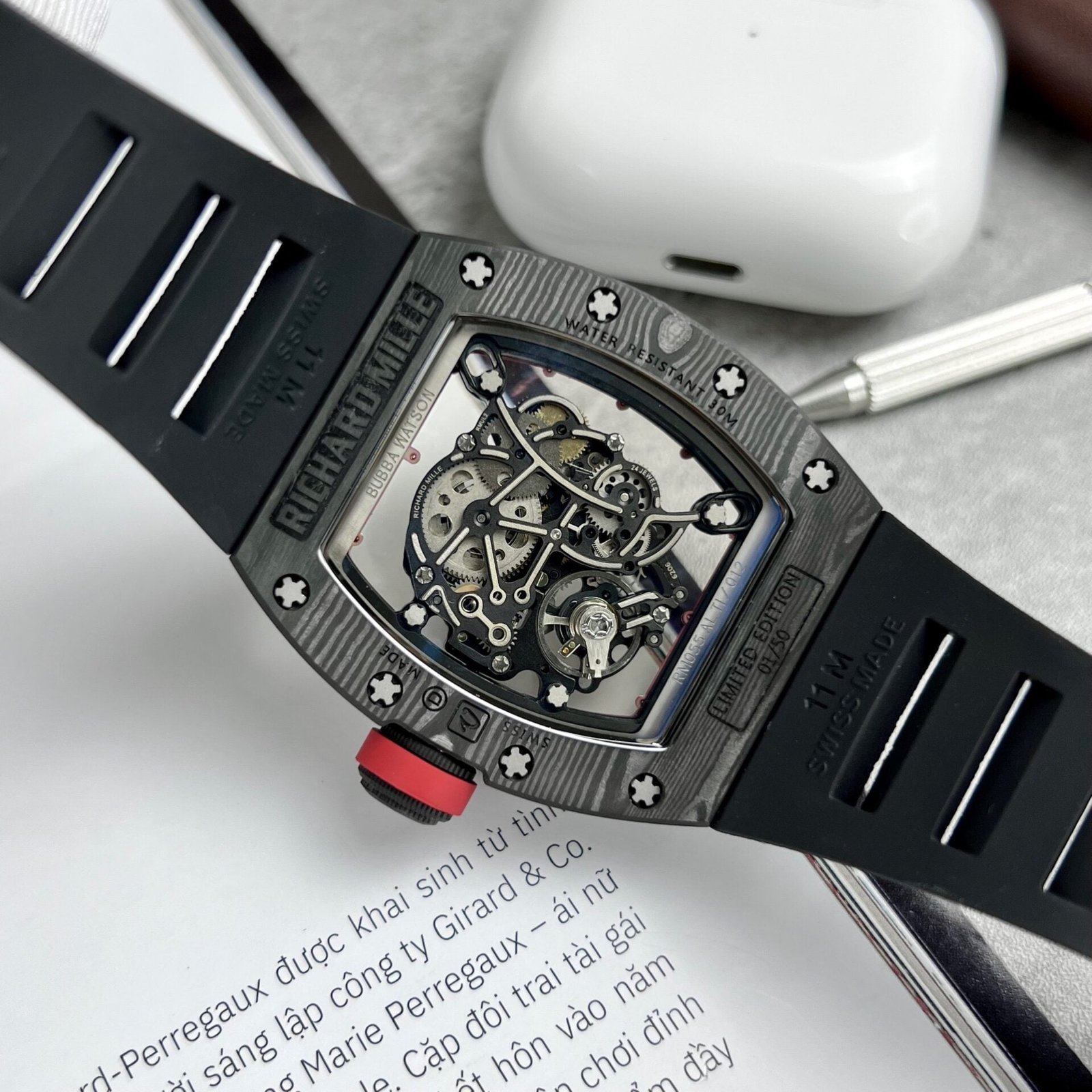 Richard Mille RM055 Watch Black 45mm - Image 8