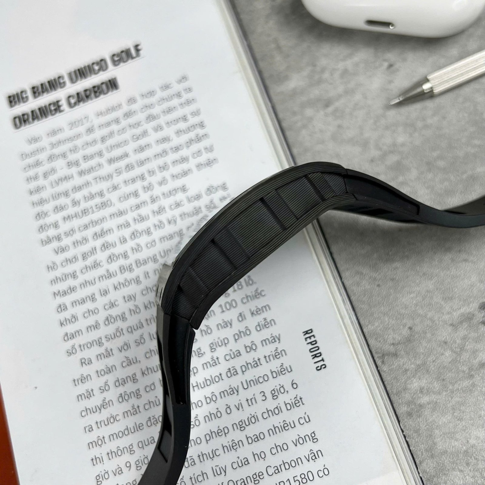 Richard Mille RM055 Watch Full Carbon Case Rubber Strap 45mm - Image 7