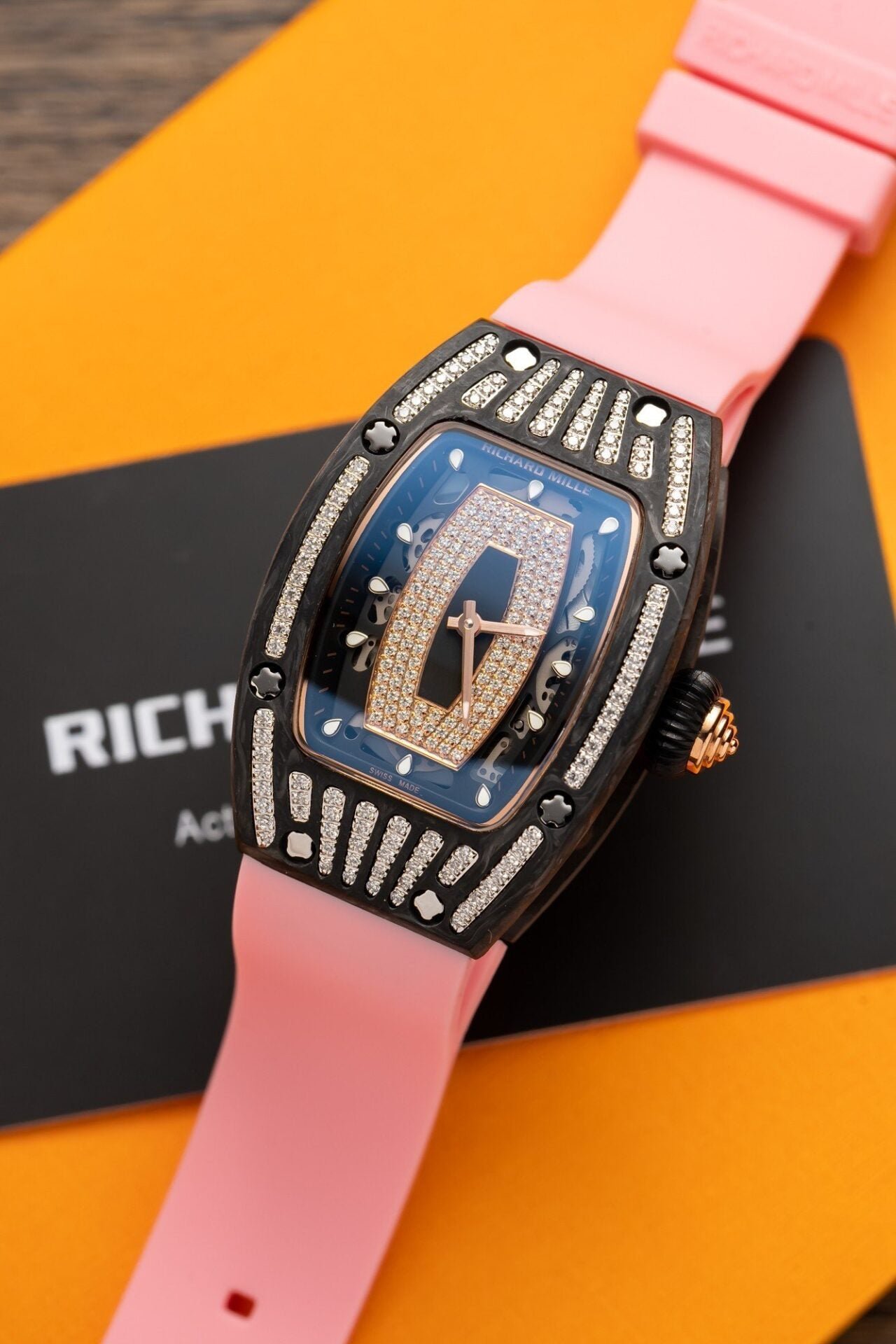 Richard Mille RM07-01 Watch Carbon With Stone 36mm