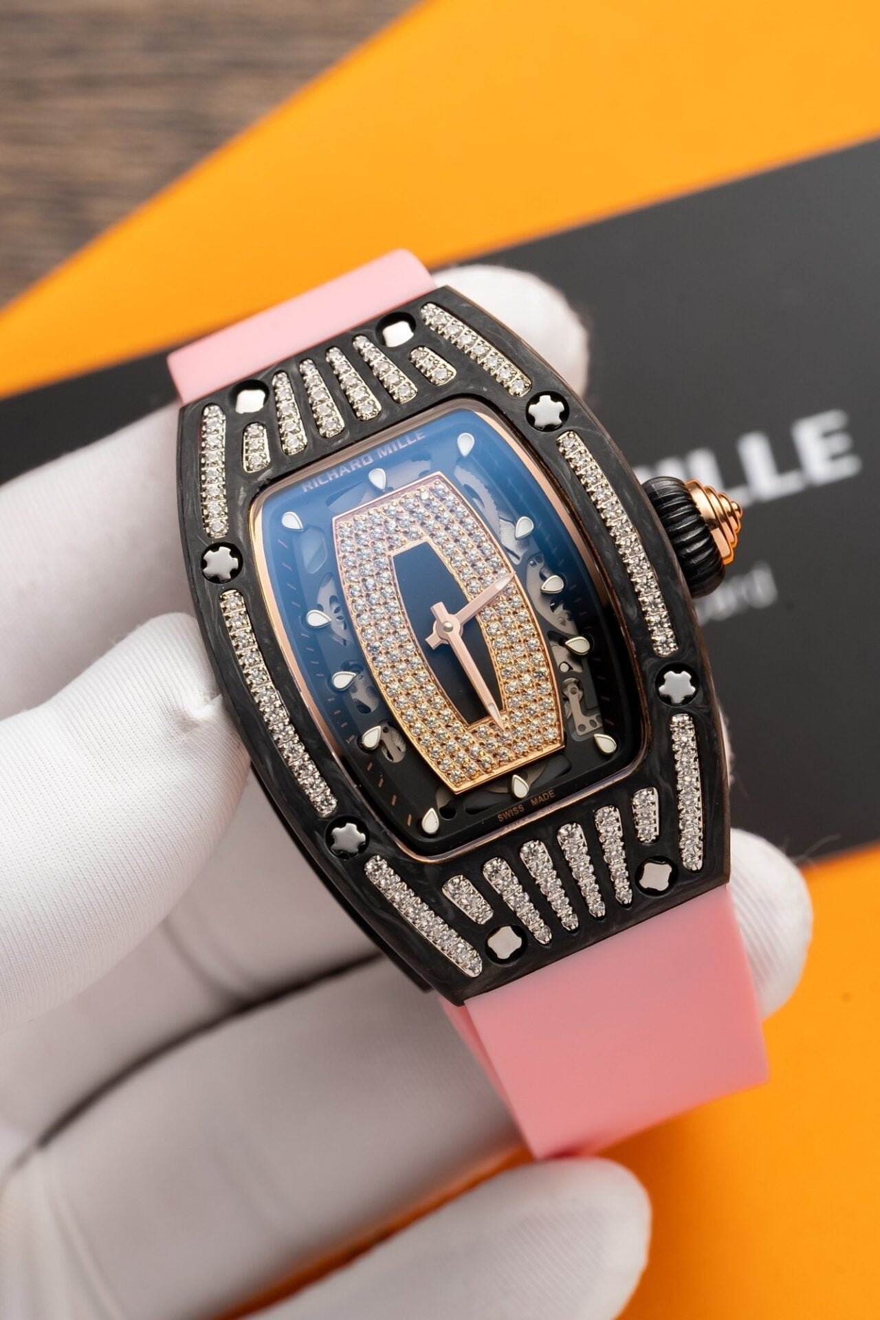 Richard Mille RM07-01 Watch Carbon With Stone 36mm - Image 3