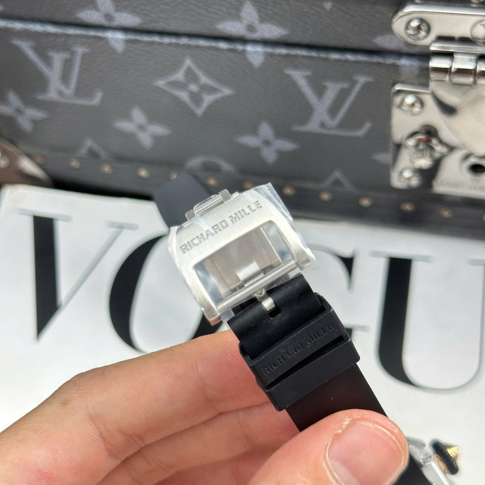 Richard Mille RM07-01 Watch Diamonds Black Rubber Strap 36mm - Image 11