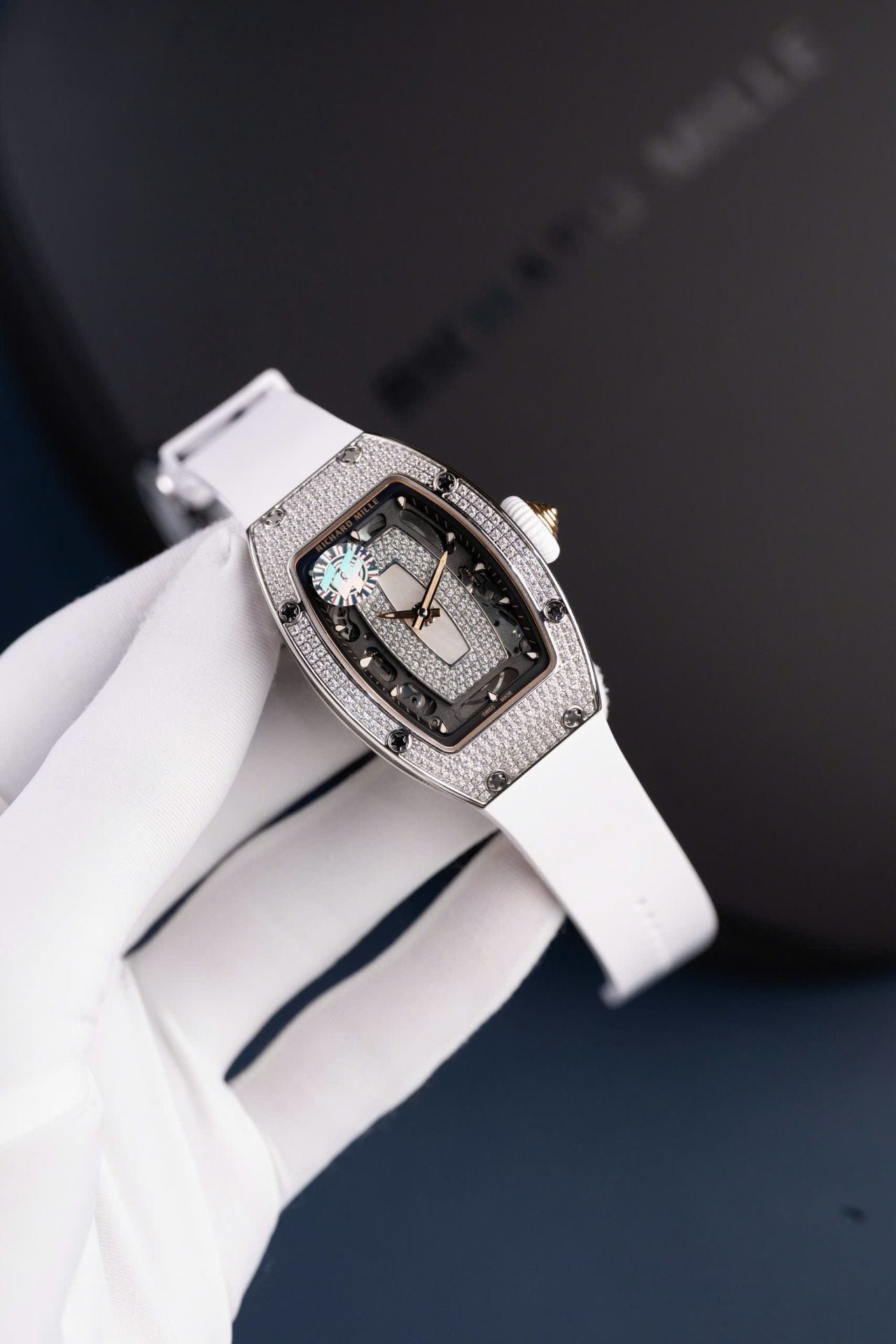 Richard Mille RM07-01 Knock Off Watch Women White Automatic Movement 36mm