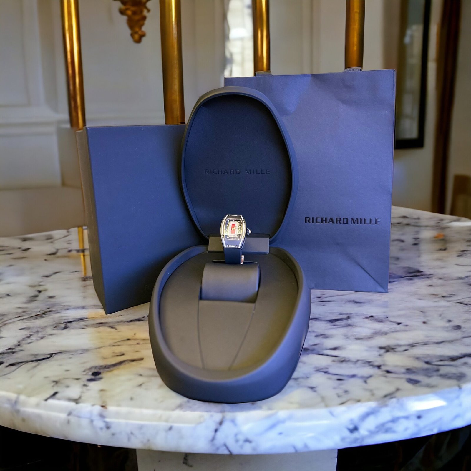 Richard Mille RM07 Watch Gold Wrapped With Natural Diamond 36mm - Image 5