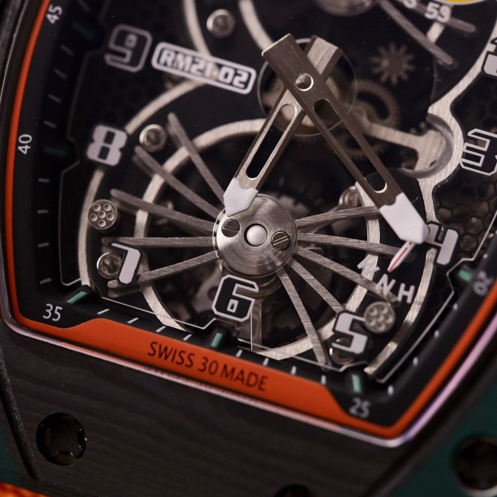 Richard Mille Watch RM21-01 Tourbillon Carbon 43mm - Image 5