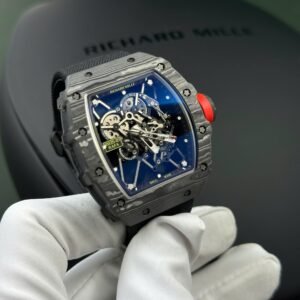 Richard Mille RM35-01 Watch Carbon Case Fabric Nato Strap 44,5x50mm