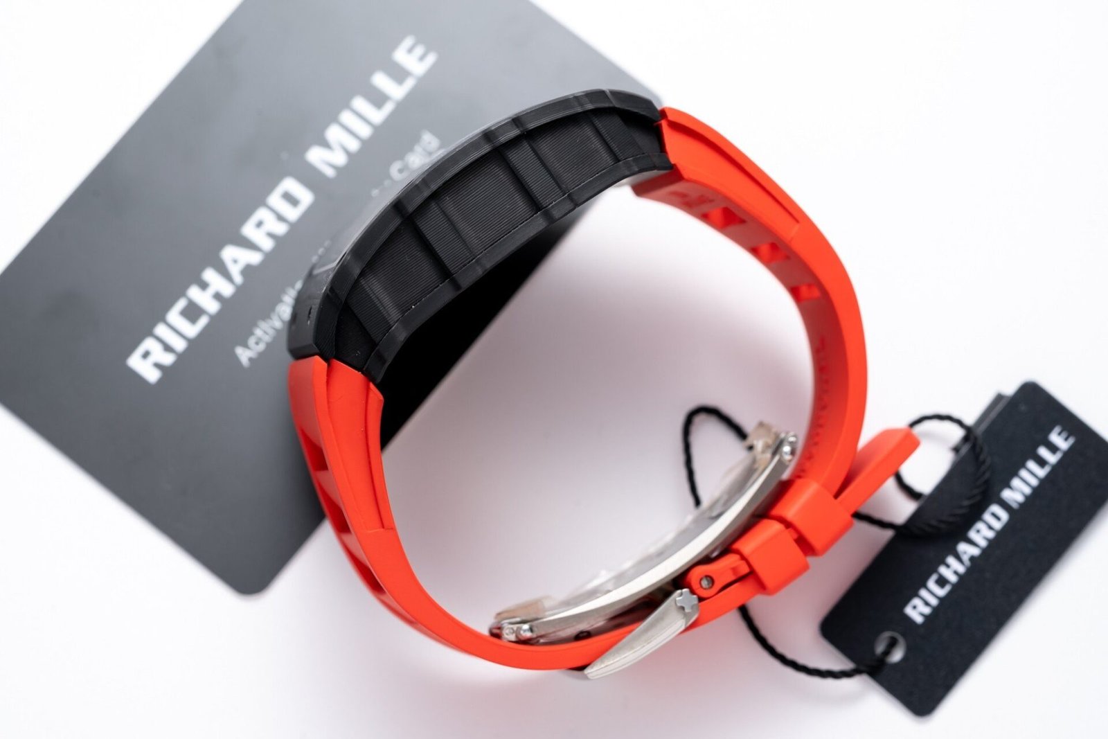 Richard Mille RM35-01 Watch Red Rubber Strap 45mm - Image 5