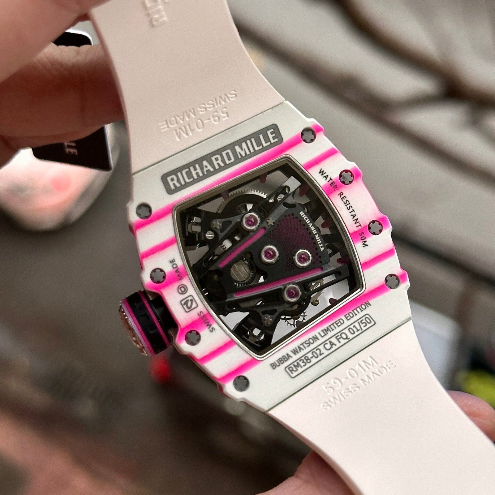 Richard Mille Watch RM38-02 Tourbillon Rubber Strap 43.7mm - Image 7