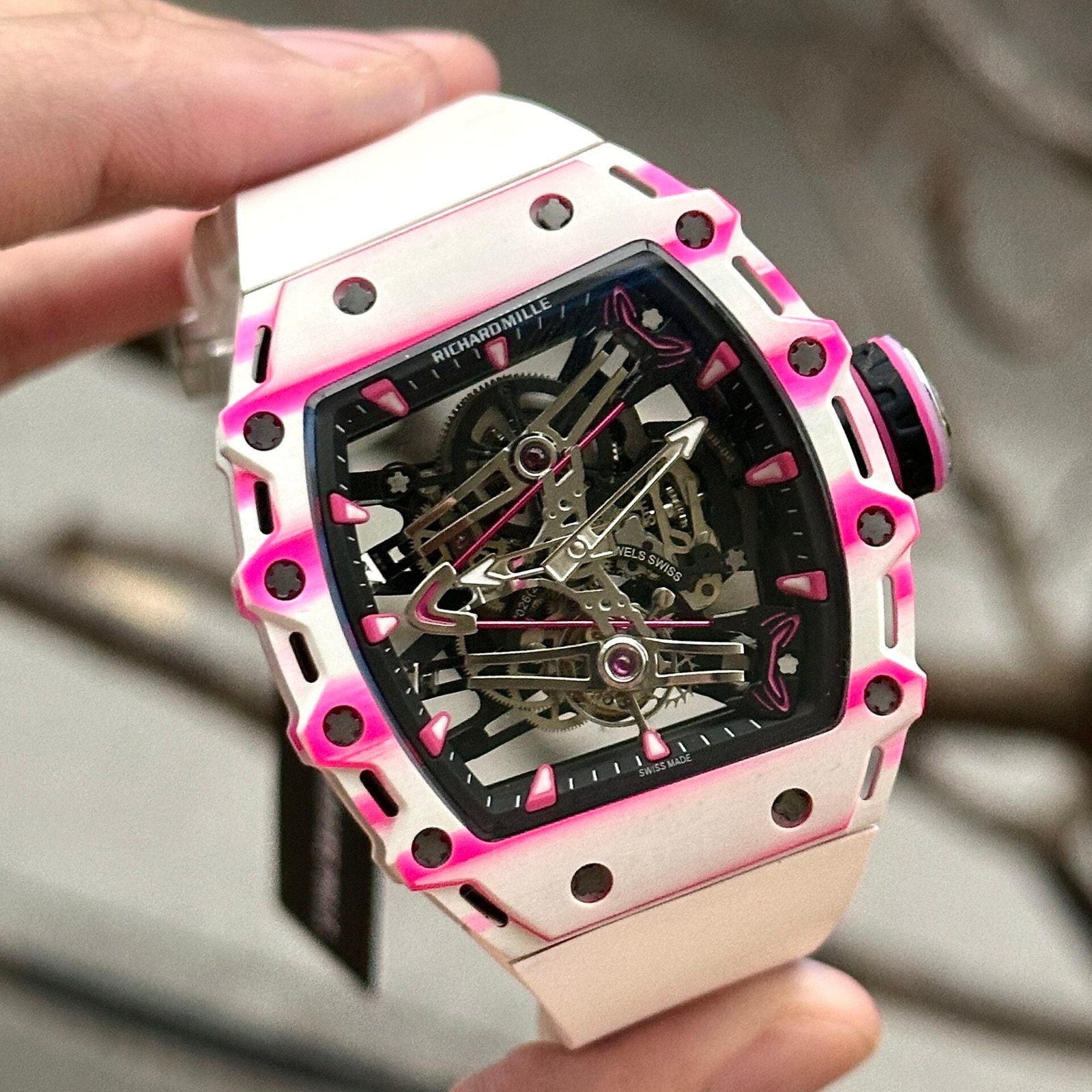 Richard Mille Watch RM38-02 Tourbillon Rubber Strap 43.7mm - Image 4