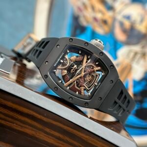 Richard Mille Watch RM47 Samurai Ceramic Rubber Strap 42.7mm