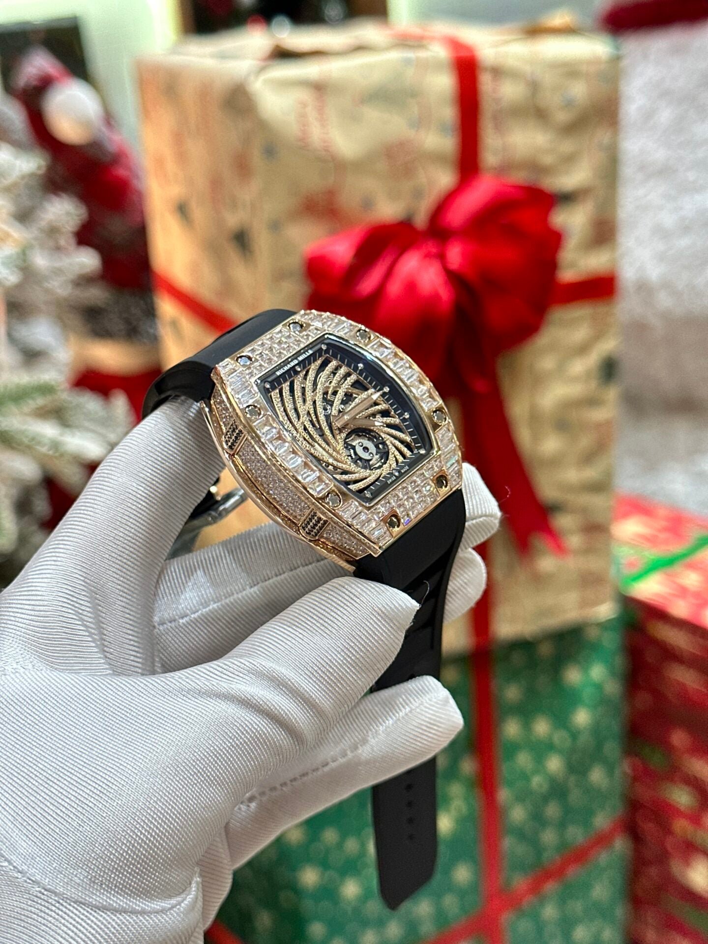 Richard Mille Watch RM51-02 Rose Gold Rubber Strap 40mm - Image 3