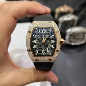 Richard Mille RM67-01  Watch Rose Gold Rubber Strap 40mm