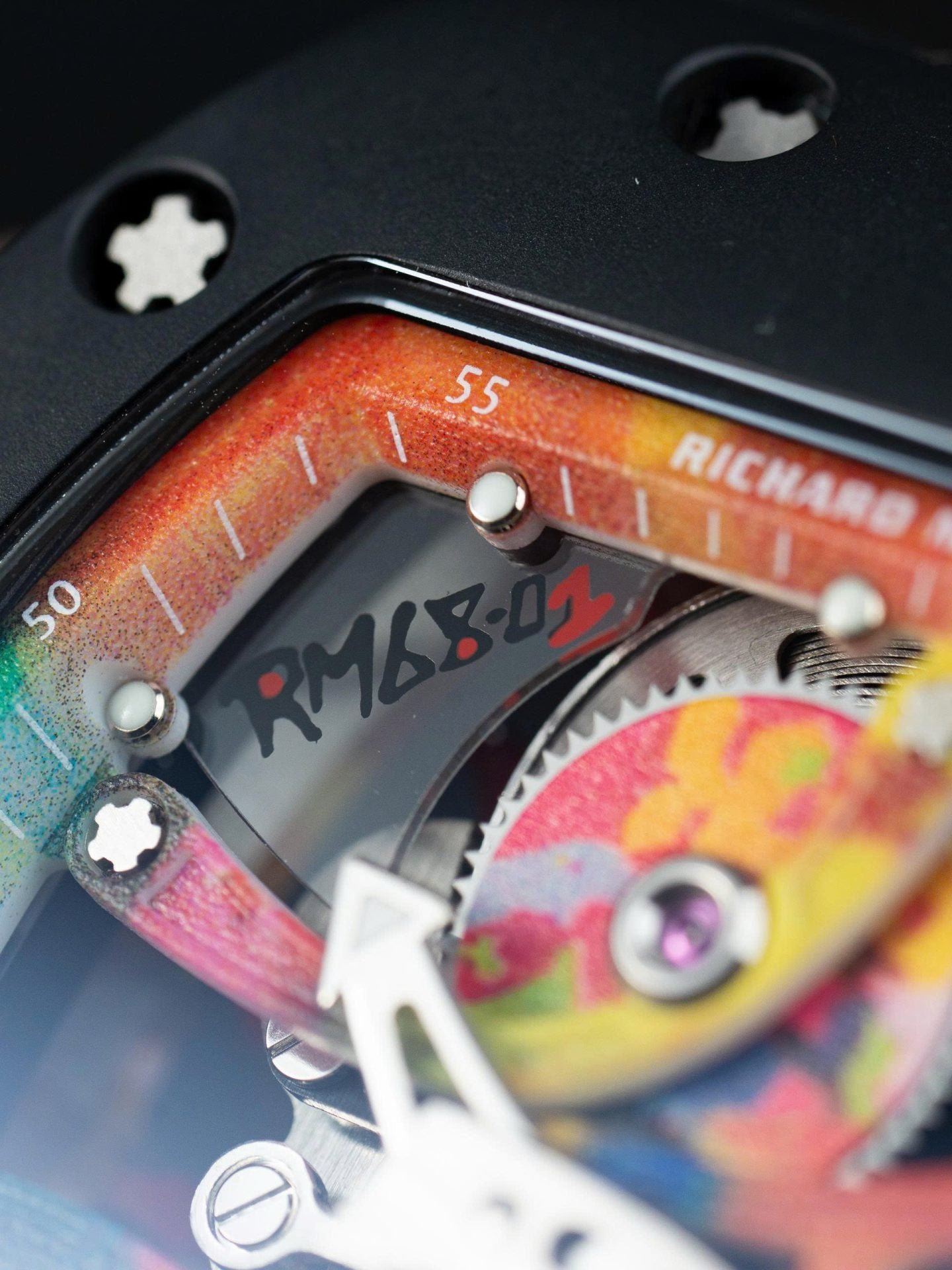 Richard Mille RM68-01 Cyril Kongo Watch Black Ceramic Rubber Strap 45mm - Image 4