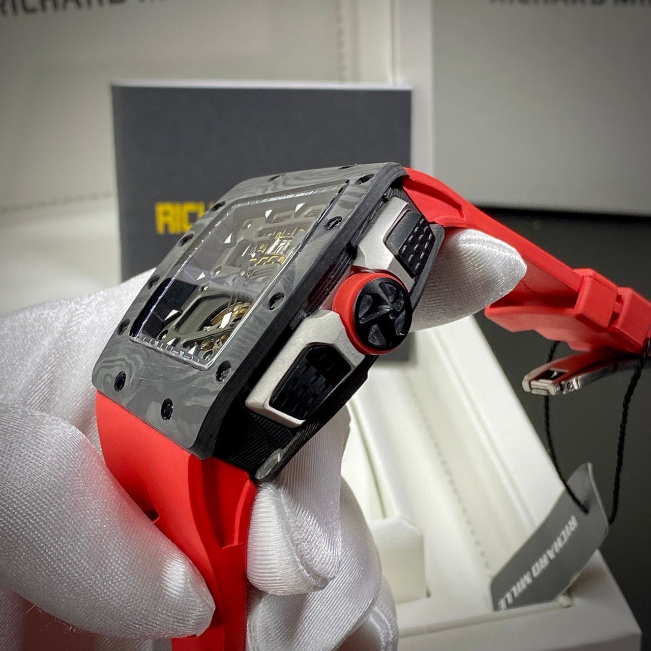 Richard Mille Watch RM70-01 Carbon Red Rubber Strap 45mm - Image 5