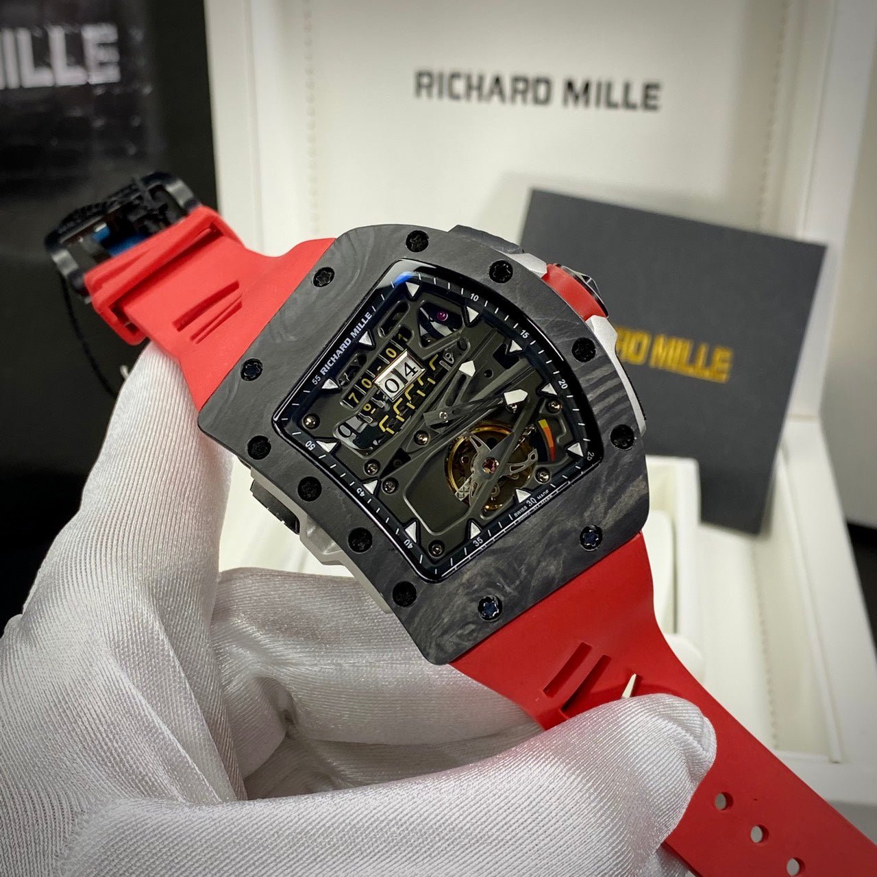 Richard Mille Watch RM70-01 Carbon Red Rubber Strap 45mm - Image 2