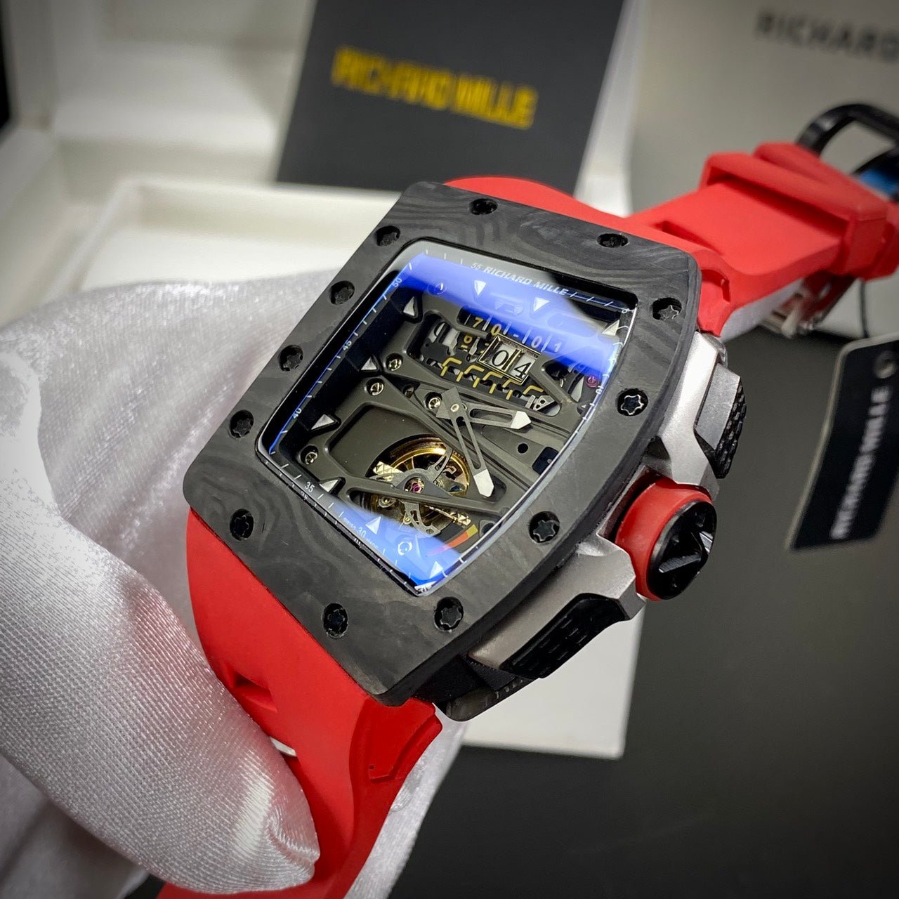 Richard Mille Watch RM70-01 Carbon Red Rubber Strap 45mm - Image 3