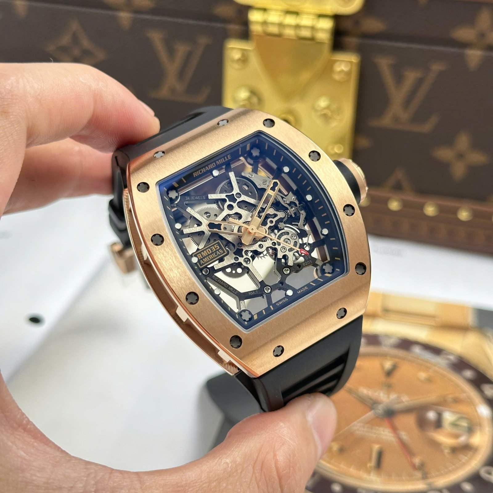 Richard Mille Watch RM035 Americas Toro Rose Gold 40x48mm - Image 3