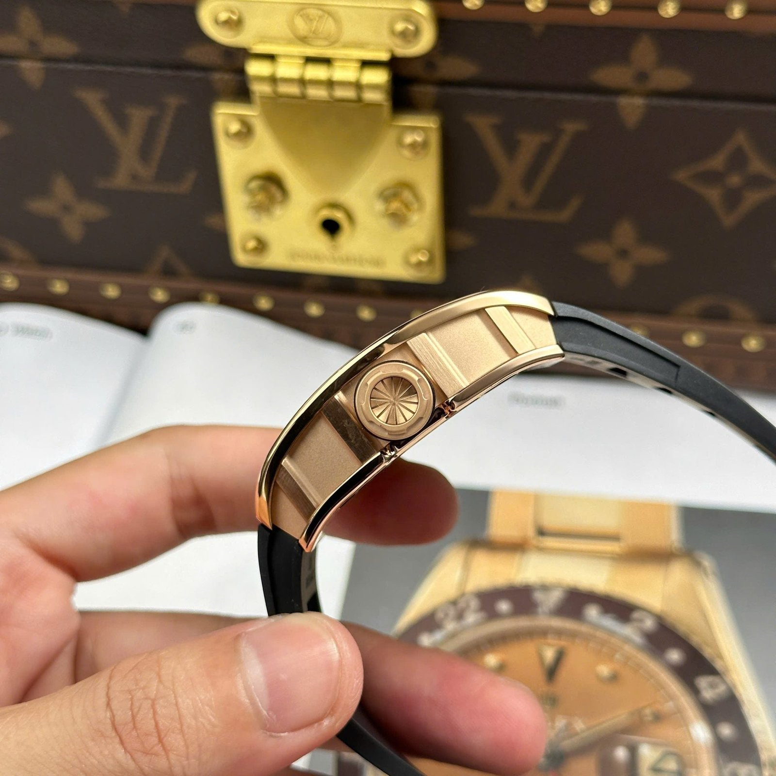 Richard Mille Watch RM035 Americas Toro Rose Gold 40x48mm - Image 9