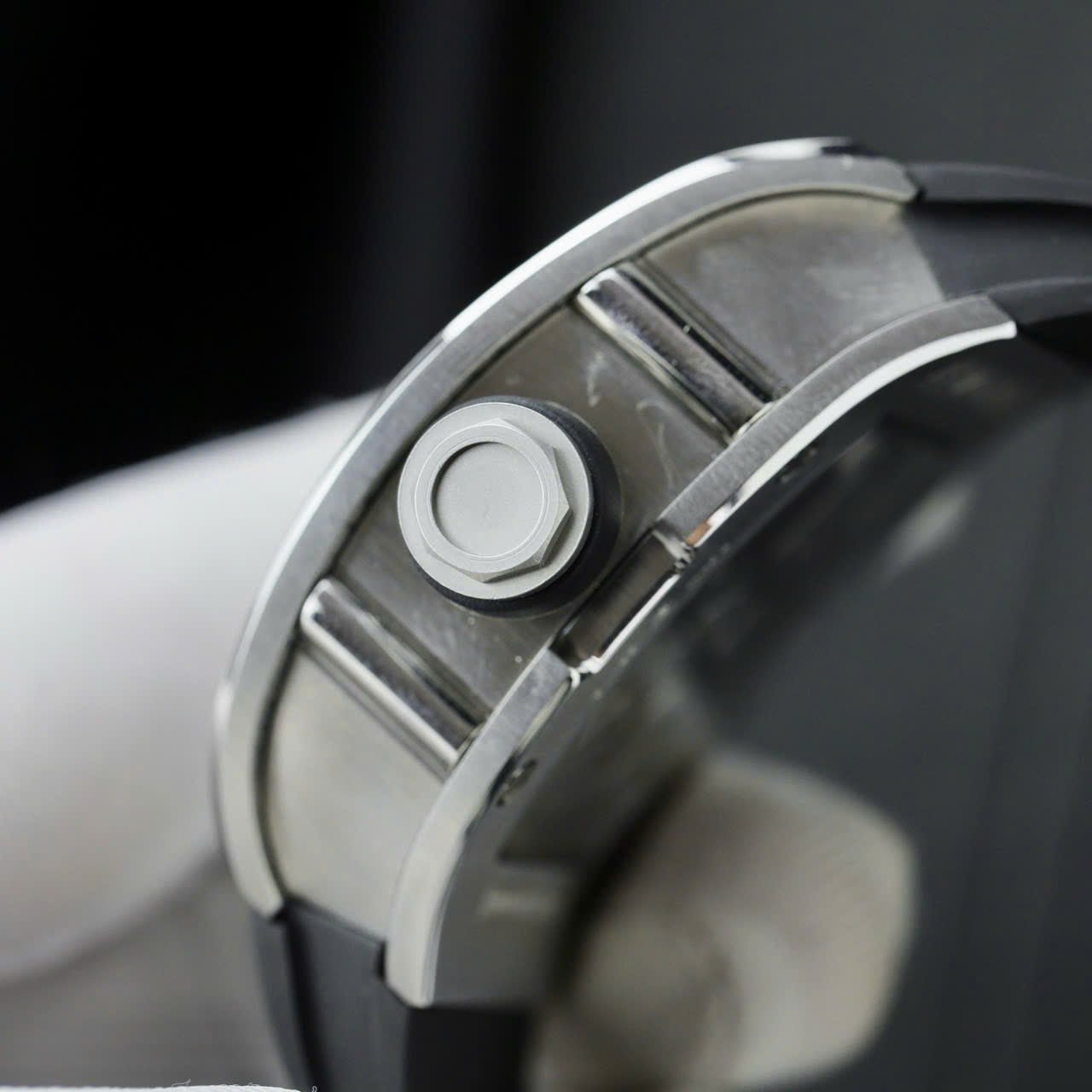 Richard Mille Watch RM010 Black Rubber Strap 40mm - Image 7