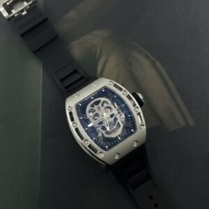 Richard Mille Watch RM052 Flyback Tourbillon Skull Rubber Strap 43mm