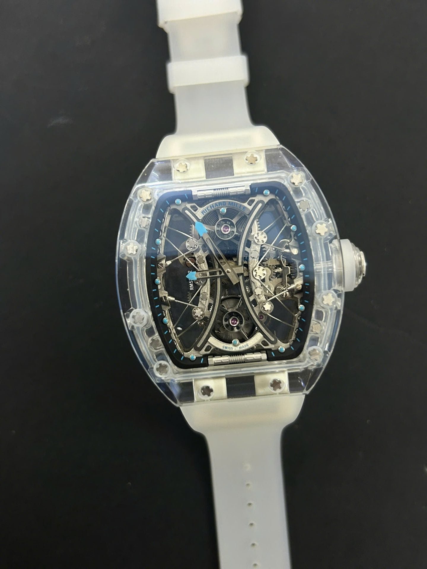 Richard Mille Watch RM53-02 Tourbillon Case Sapphire White 43mm - Image 2