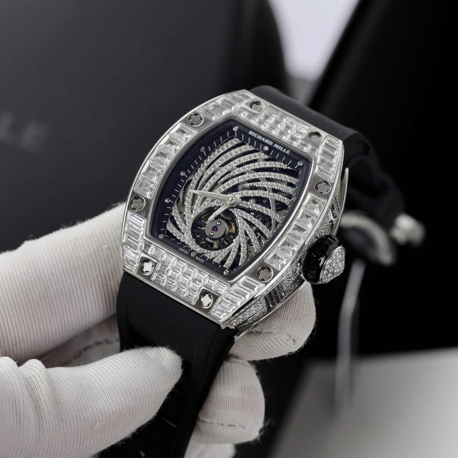Richard Mille RM51 Watch With Full Diamond 40mm - Image 3