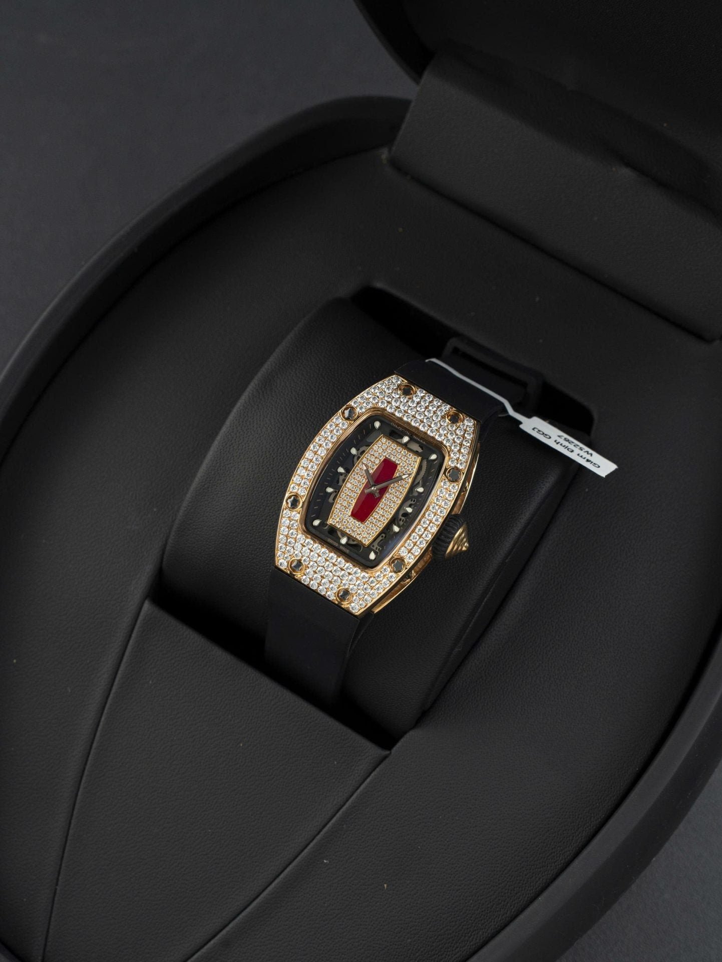 Richard Miller RM007 Watch 18K Gold Wrapped + Moissanite Diamonds 36mm