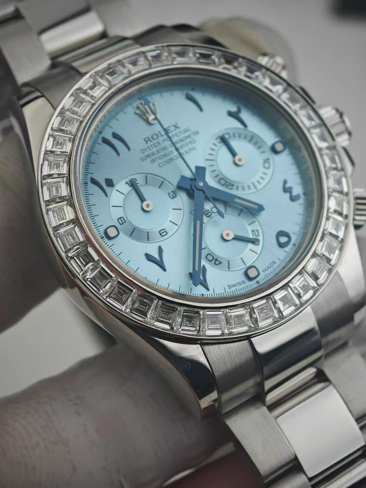Rolex Cosmograph Daytona 116576TBR Watch Platinum PT950 + Diamonds 40mm - Image 2