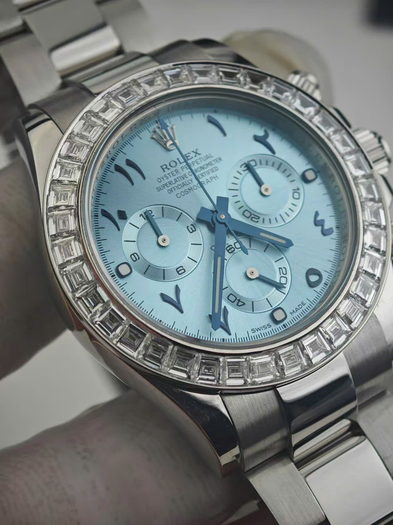 Rolex Cosmograph Daytona 116576TBR Watch Platinum PT950 + Diamonds 40mm - Image 3