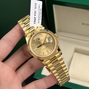 Rolex Watch Day-Date Gold Wrapped Champagne Dial 40mm