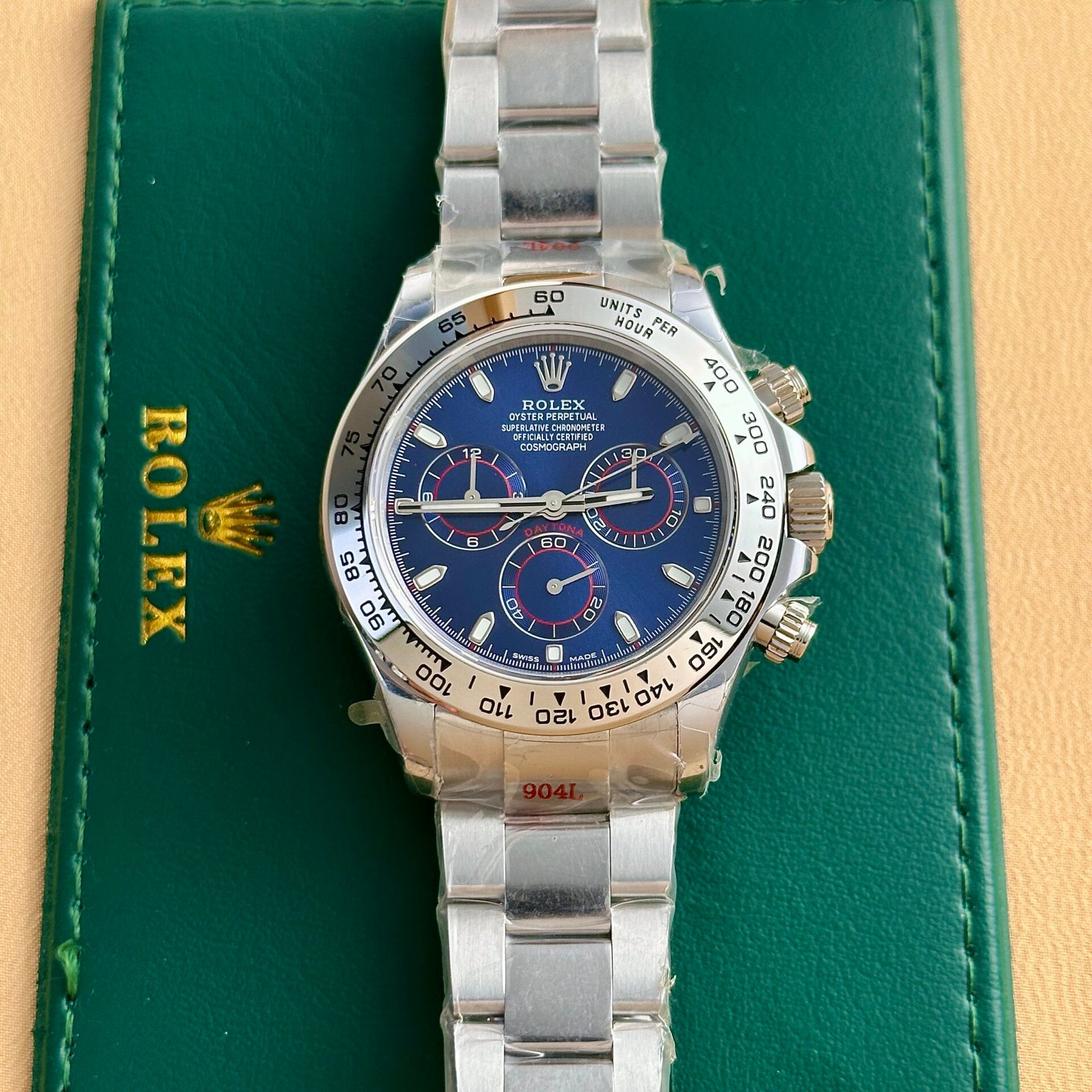 Rolex Cosmograph Daytona 116506 Watch Blue Dial 40mm