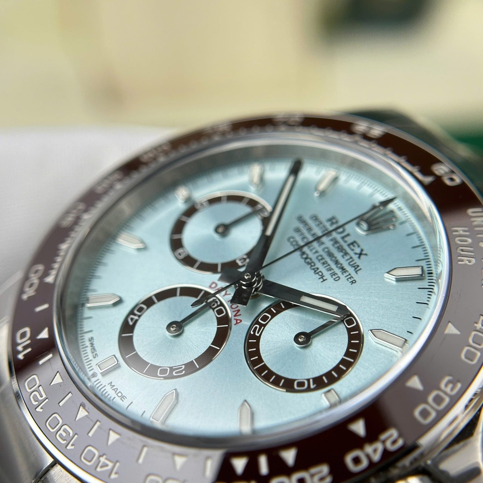 Rolex Cosmograph Daytona 126506 Watch Dial Ice Blue 40mm - Image 5