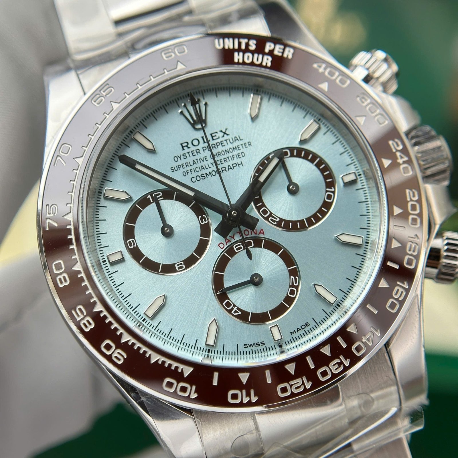 Rolex Cosmograph Daytona 126506 Watch Dial Ice Blue 40mm - Image 4