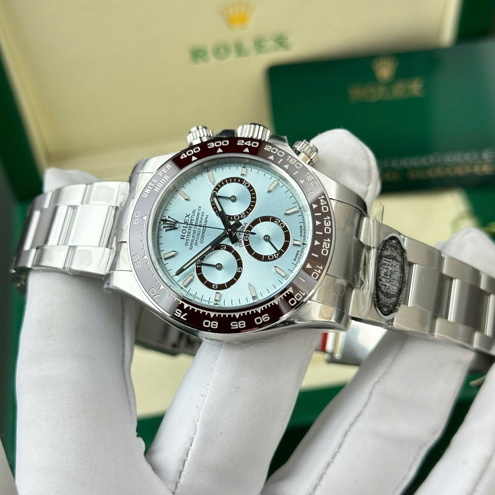 Rolex Cosmograph Daytona 126506 Watch Dial Ice Blue 40mm - Image 3