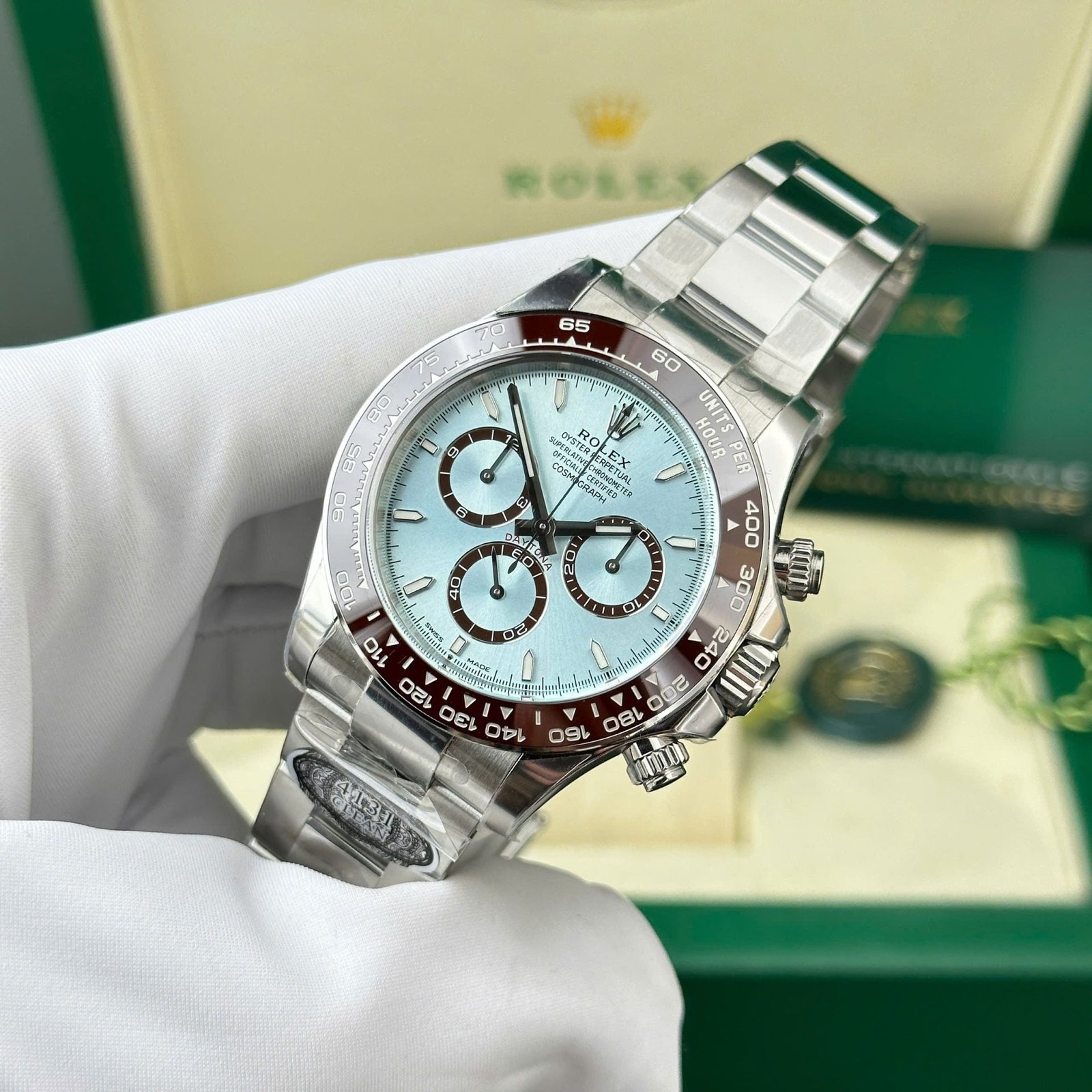 Rolex Cosmograph Daytona 126506 Watch Dial Ice Blue 40mm - Image 2