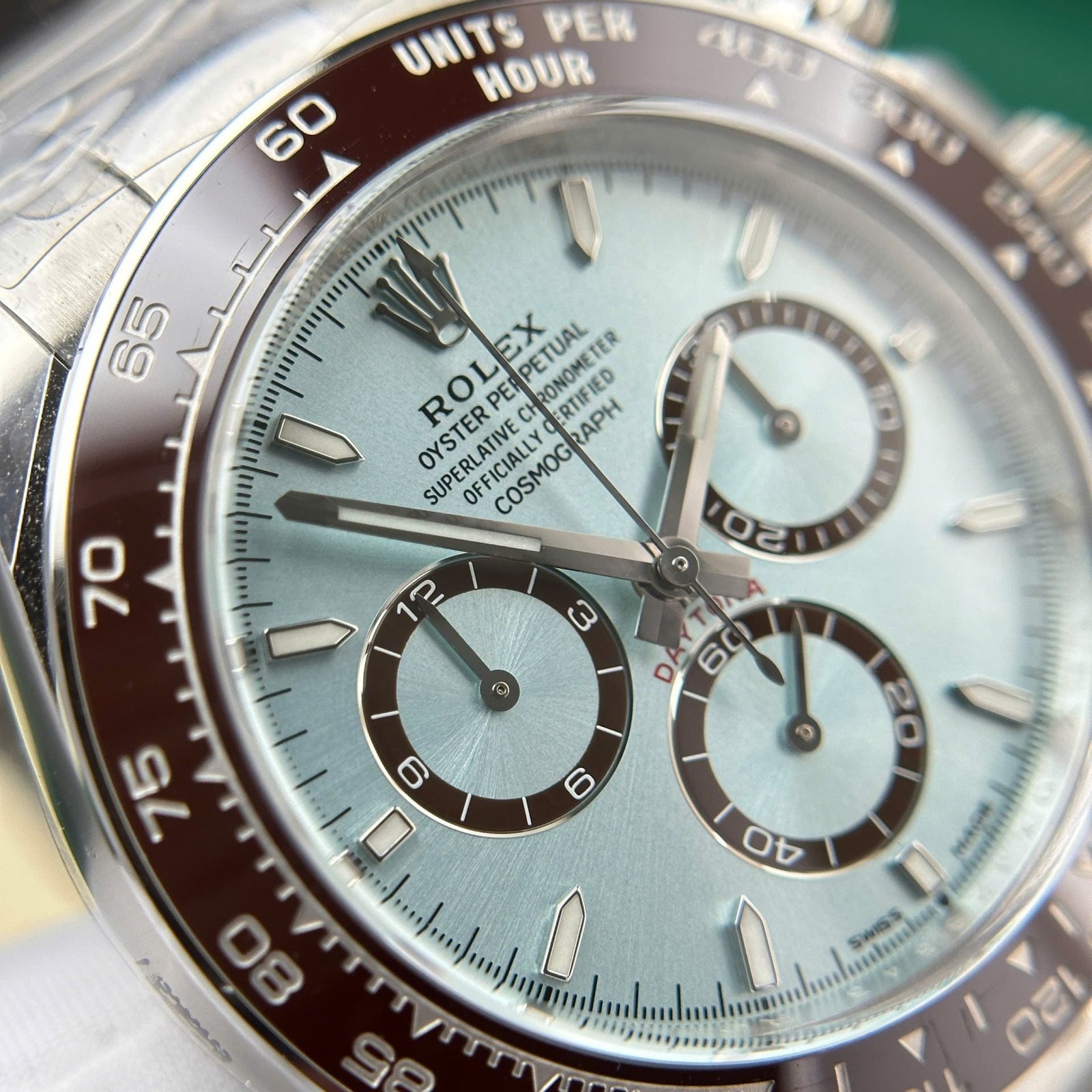Rolex Cosmograph Daytona 126506 Watch Dial Ice Blue 40mm - Image 6