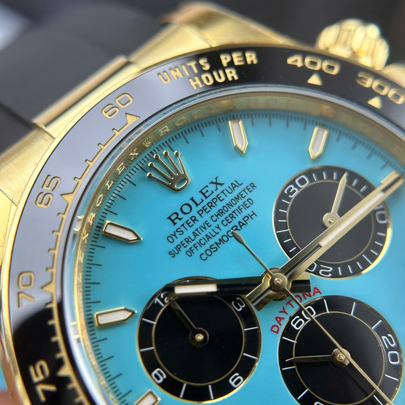 Rolex Cosmograph Daytona 126518LN Watch Turquoise Blue Lacquer Dial 40mm - Image 6